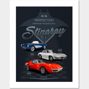 Stingray Corvettes Posters and Art